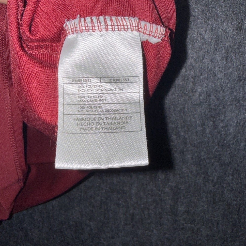 Nike Men's XL Red Golf Polo Shirt‎ Dri-Fit UV Performance Short Sleeve Athletic - Picture 5 of 9